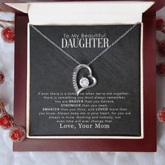 Havijo My Beautiful Daughter Forever Love Necklace in jewelry, featuring a delicate pendant symbolizing eternal bond.