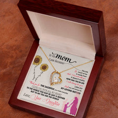 Havijo You Are My Sunshine forever love necklace with pendant and chain, jewelry accessory on a neutral background.