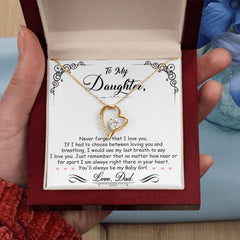 Havijo My Baby Girl Forever Love Necklace jewelry with a delicate pendant featuring a heartfelt design for mothers and daughters
