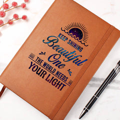 Havijo Keep Shining journal with a textured cover and inspiring design, ideal for writing and personal reflection.
