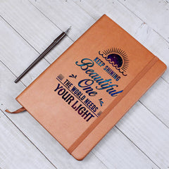 Havijo Keep Shining journal accessory with a stylish cover, perfect for writing and personal reflection.