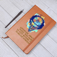 Havijo Adventure Awaits journal, an accessory with outdoor-themed cover design, perfect for travel and personal journaling.