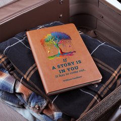 Havijo The Story Within journal with a textured cover and lined pages, ideal for writing and personal reflection.