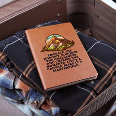 Havijo Embrace the Journey journal accessory with a textured cover and inspirational design for daily reflection and creativity.
