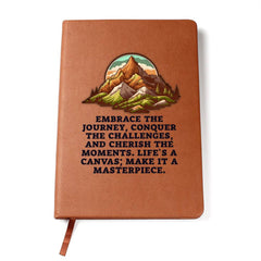 Havijo Embrace the Journey journal with a soft cover and inspirational design, perfect for writing and reflection.