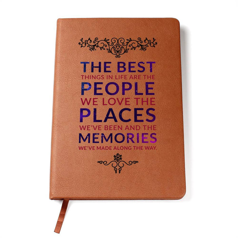 Havijo People, Places, Memories journal with decorative cover, featuring a vintage-inspired design and textured finish.