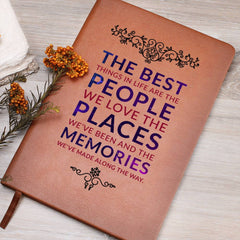 Havijo People, Places, Memories journal accessory with patterned cover and lined pages for personal writing and reflection.