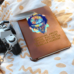Havijo Adventure Awaits journal with inspirational cover design, perfect for travel and personal reflection accessory.