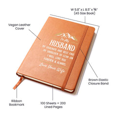 Havijo leather journal titled "My Soulmate and Best Friend" with a textured brown cover, perfect for writing and personal notes.
