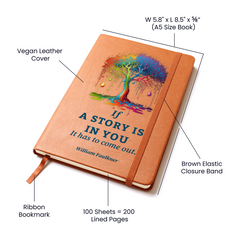 Havijo The Story Within journal with a textured cover and lined pages, designed for personal writing and reflection.
