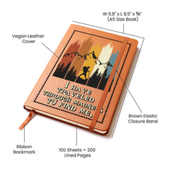 Havijo Traveled to Find Me Journal, a stylish travel accessory with a captivating cover design for personal reflections.