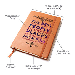 Havijo People, Places, Memories journal with a decorative cover for recording thoughts, memories, and experiences.