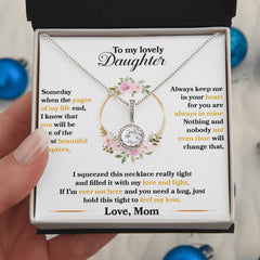 Havijo Feel My Love Eternal Hope Necklace featuring a delicate pendant on a fine chain, elegant jewelry for special occasions.