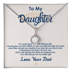 Havijo Always Be My Baby Girl eternal hope necklace with pendant, delicate jewelry piece for meaningful gift-giving