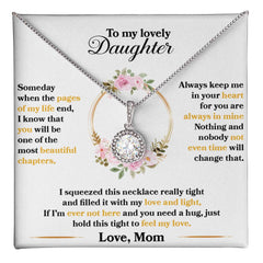 Havijo Feel My Love Eternal Hope Necklace featuring a delicate silver chain and heart-shaped pendant, elegant jewelry for special occasions