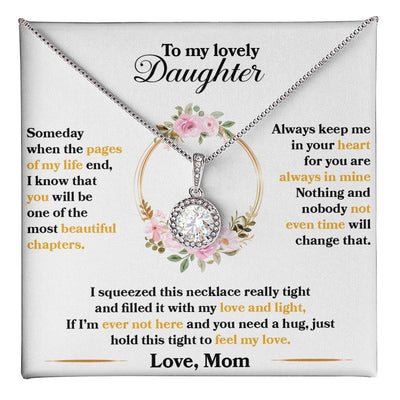 Havijo Feel My Love Eternal Hope Necklace featuring a delicate silver chain and heart-shaped pendant, elegant jewelry for special occasions