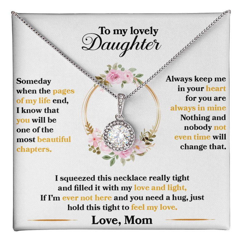Havijo Feel My Love Eternal Hope Necklace featuring a delicate silver chain and heart-shaped pendant, elegant jewelry for special occasions