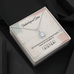 Havijo Unbiological Sister Eternal Hope Necklace featuring a delicate chain and pendant symbolizing hope and sisterhood.