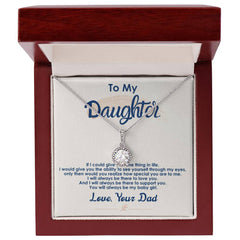 Havijo Always Be My Baby Girl Eternal Hope Necklace jewelry with a delicate pendant featuring heartfelt design.