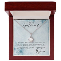 Havijo "To My Girlfriend - Eternal Hope Necklace" jewelry featuring a delicate pendant with heartfelt engraving.