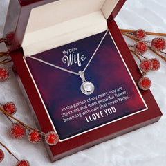 Havijo My Wife My Flower Eternal Hope Necklace featuring a delicate floral pendant on a fine chain.