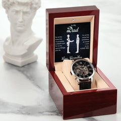 Havijo Dad All That You Do openwork jewelry watch featuring intricate metalwork and a stylish design.