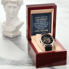 Havijo I See Myself In You openwork jewelry watch with intricate metal design and elegant craftsmanship.
