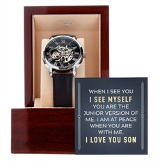 Havijo I See Myself In You openwork jewelry watch with intricate metal design and elegant craftsmanship.
