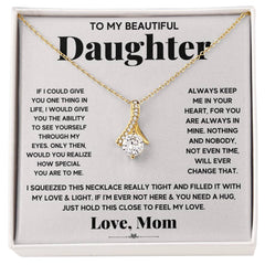 Havijo Alluring Beauty Necklace with "My Daughter My Everything" pendant, elegant jewelry piece for special occasions