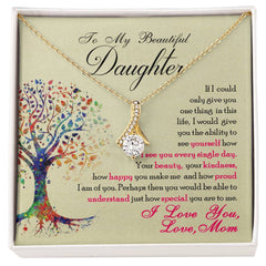 Havijo jewelry: Alluring Beauty Necklace with elegant pendant, designed for daughters, showcasing detailed craftsmanship and refined style.