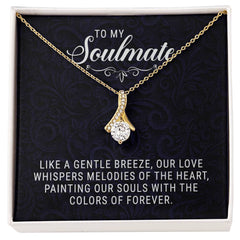 Havijo To My Soulmate Alluring Beauty Necklace featuring a delicate pendant on a fine chain, elegant jewelry accessory.