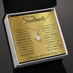 Havijo To My Soulmate Alluring Beauty Necklace featuring a delicate chain and elegant pendant, perfect for meaningful jewelry.