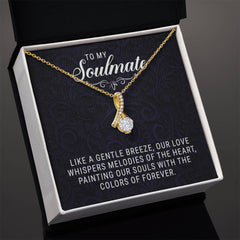 Havijo To My Soulmate Alluring Beauty Necklace featuring a delicate pendant on a fine chain, elegant jewelry for special occasions.