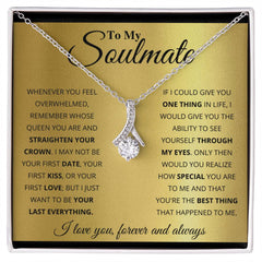 Havijo To My Soulmate Alluring Beauty Necklace featuring a delicate chain and elegant pendant, perfect for meaningful jewelry.