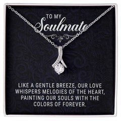 Havijo To My Soulmate Alluring Beauty Necklace featuring a delicate chain and pendant with heartfelt design.