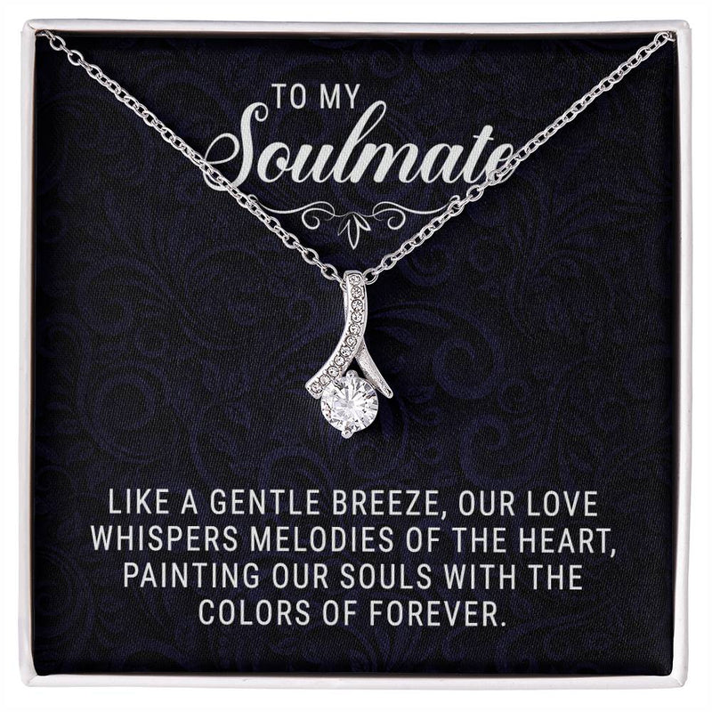 Havijo To My Soulmate Alluring Beauty Necklace featuring a delicate chain and pendant with heartfelt design.