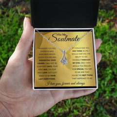 Havijo To My Soulmate Alluring Beauty Necklace featuring a delicate chain and charm, elegant jewelry for special occasions