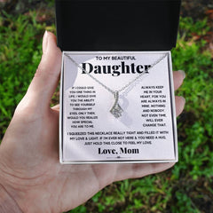 Havijo jewelry featuring the "My Daughter My Everything" allure beauty necklace with a delicate pendant for special occasions.