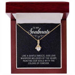 Havijo To My Soulmate Alluring Beauty Necklace featuring a delicate chain and pendant, elegant jewelry for special occasions.