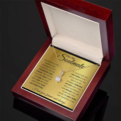 Havijo To My Soulmate Alluring Beauty Necklace featuring a delicate chain and elegant pendant, perfect for meaningful jewelry.