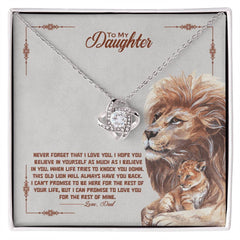 Havijo Love Knot Necklace featuring a delicate intertwined heart-shaped jewelry piece on a silver chain.