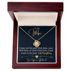 Havijo Love Knot Necklace featuring a delicate intertwined design, perfect for meaningful jewelry expressions.