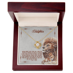Havijo Love Knot Necklace jewelry with a sleek silver design, featuring a intertwined heart-shaped love knot pendant.
