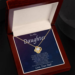 Havijo Love Knot Necklace jewelry with intertwined heart-shaped pendant on a delicate chain, symbolizing love and connection.