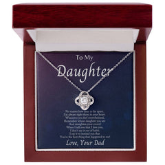 Havijo Love Knot Necklace jewelry featuring a delicate silver love knot pendant on a fine chain.
