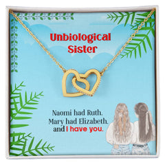 Havijo Best Friends interlocking hearts necklace, jewelry piece with two connected heart pendants, elegant and symbolic accessory.