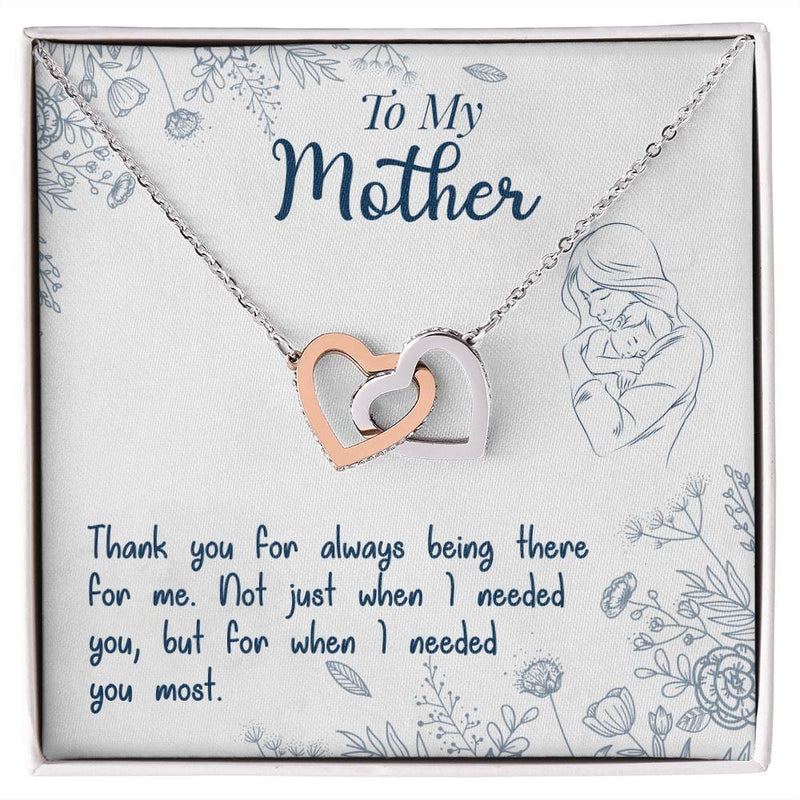 Havijo interlocking hearts necklace with 