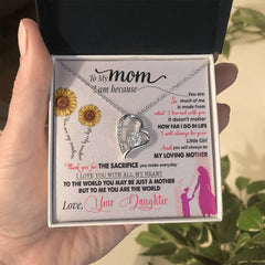 Havijo You Are My Sunshine Forever Love Necklace with a delicate chain and a sun-inspired pendant, jewelry for sentimental appreciation.
