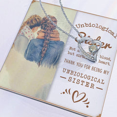 Havijo Best Friends Forever Love Necklace featuring intertwined heart pendants in silver, symbolizing friendship and love.