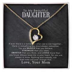 Havijo My Beautiful Daughter Forever Love Necklace showcasing a heartfelt jewelry piece with a pendant symbolizing love for a daughter